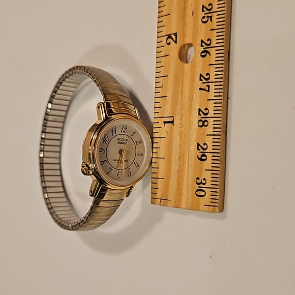 Acqua Indiglo Gold & Silver Tone Quartz Wrist Watch Lighted - Picture 4 of 11